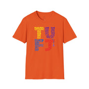 TUFJ Multi Color Repeat Unisex Softstyle T-Shirt