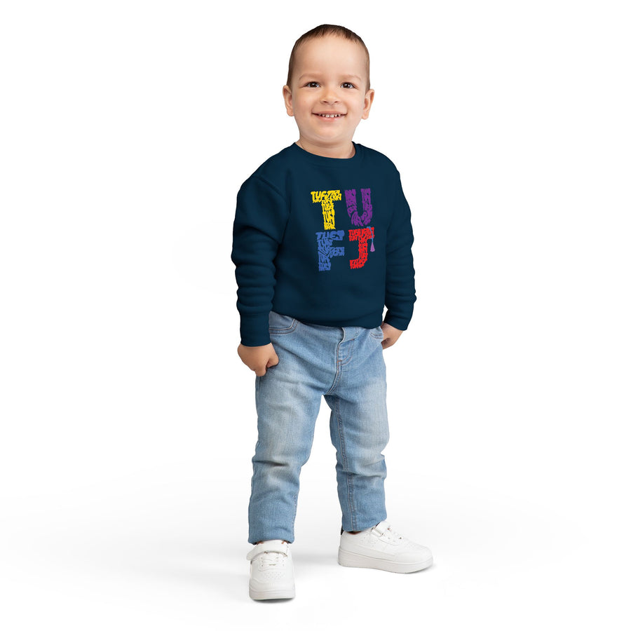 TUFJ Multicolor Repeat Toddler Sweatshirt