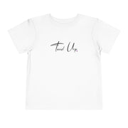 Tassel Up Cursive Toddler Short Sleeve Tee