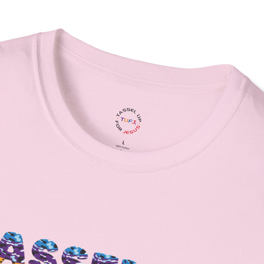 Tassel Up For Jesus Camo Unisex Softstyle T-Shirt