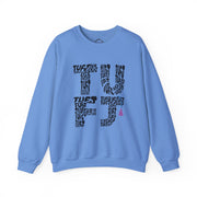 TUFJ Black Repeat Unisex Sweatshirt