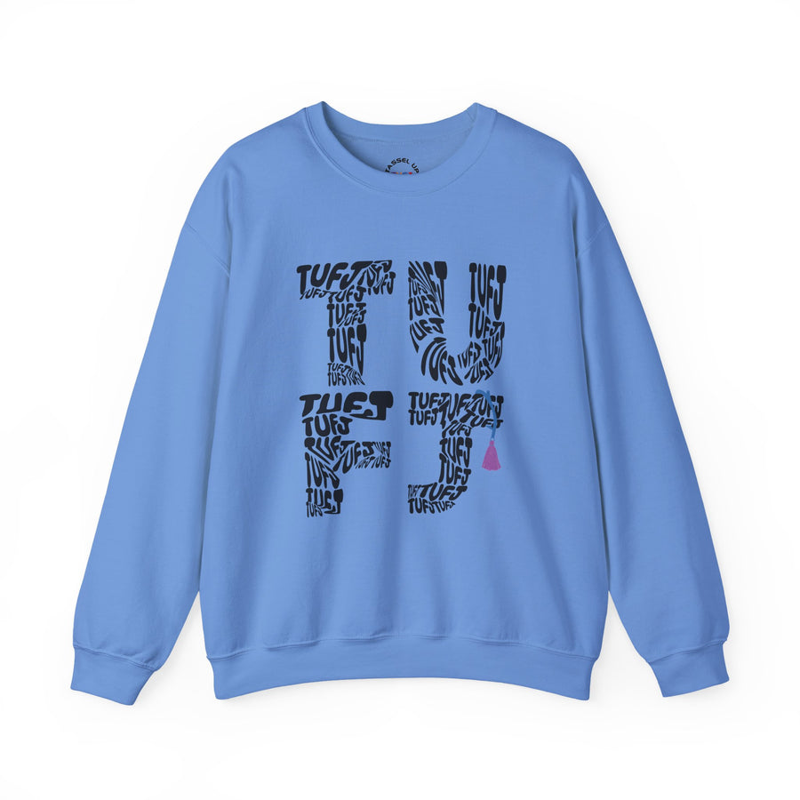 TUFJ Black Repeat Unisex Sweatshirt