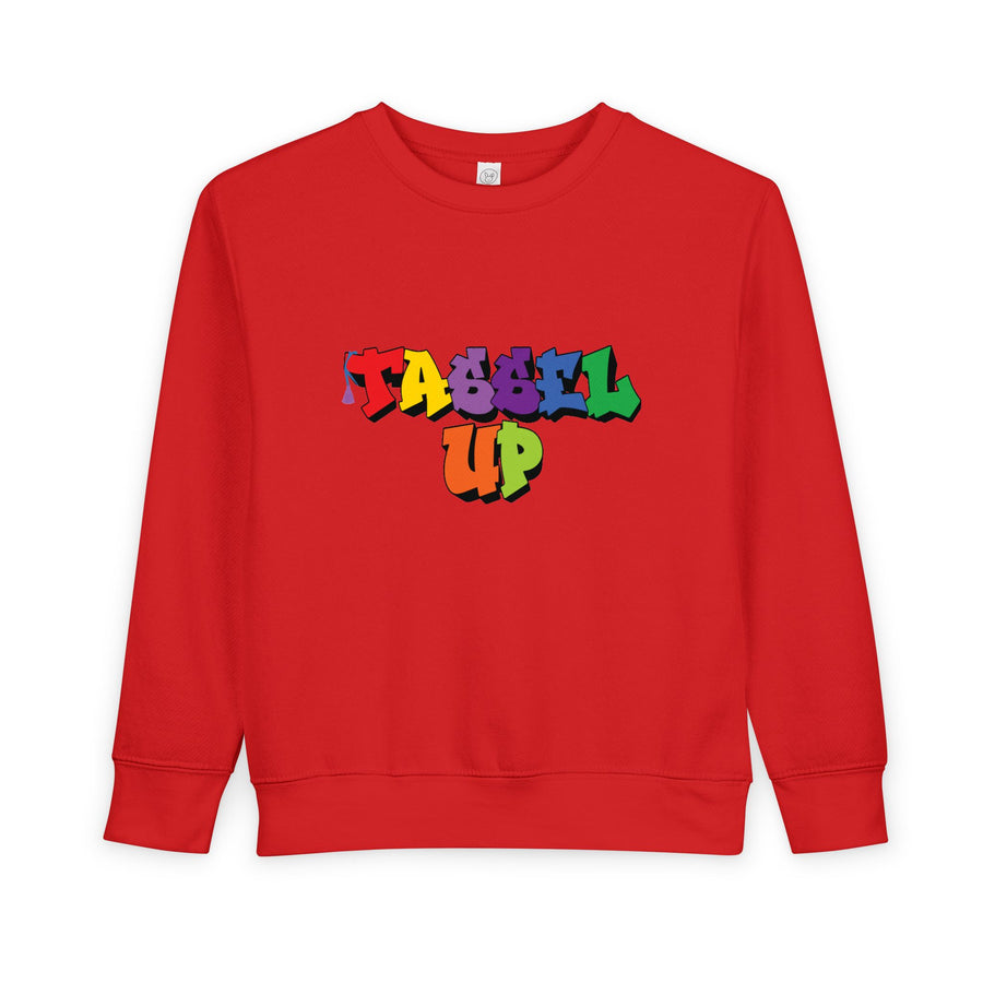 Tassel Up Graffiti Toddler Sweatshirt