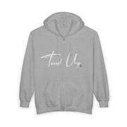 Tassel Up Cursive Unisex Heavy Blend Full Zip Hoodie