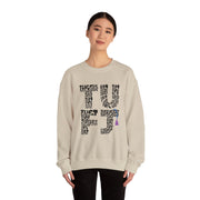 TUFJ Black Repeat Unisex Sweatshirt