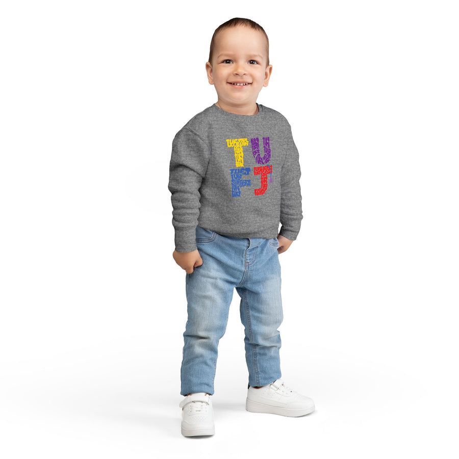 TUFJ Multicolor Repeat Toddler Sweatshirt