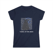 Numbers 15 : 37- 41 Bible Verse Scripture Women's Softstyle Tee