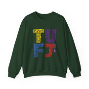TUFJ Multicolor Repeat Unisex Sweatshirt