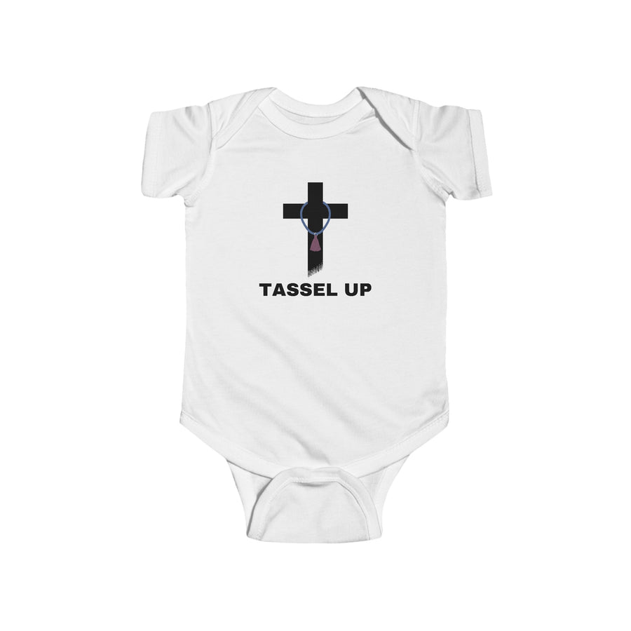 Tassel Cross Infant Fine Jersey Bodysuit