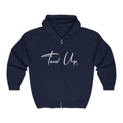Tassel Up Cursive Unisex Heavy Blend Full Zip Hoodie