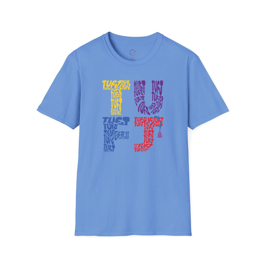 TUFJ Multi Color Repeat Unisex Softstyle T-Shirt