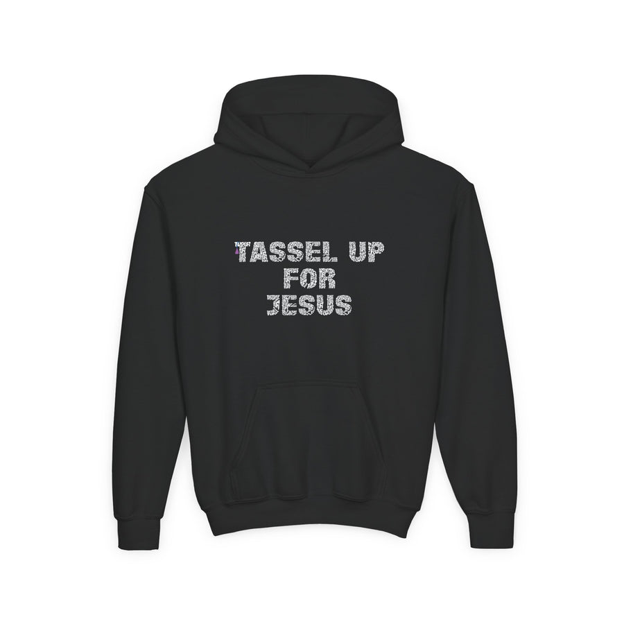 Tassel Up For Jesus Repeat Youth Heavy Blend Hoodie