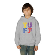 TUFJ Multicolor Repeat Youth Heavy Blend Hoodie