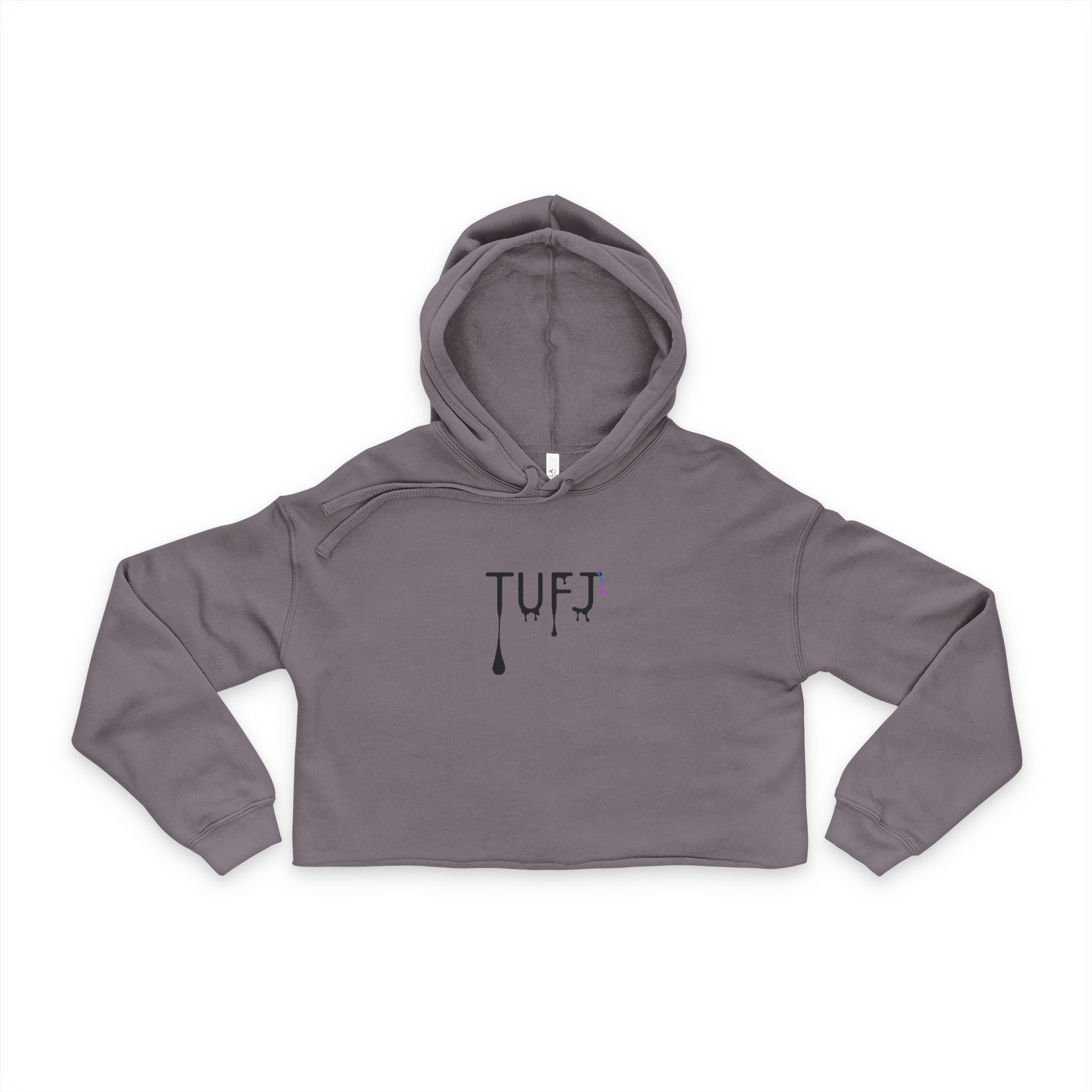 Women's Cropped TUFJ Drip Hoodie