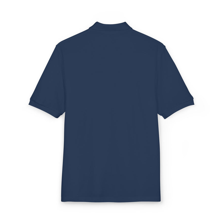 Tassel Up Cursive Unisex Polo Shirt (Embroidery)