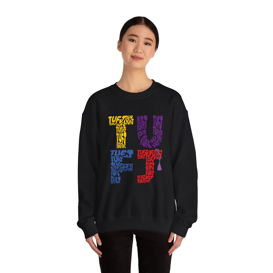 TUFJ Multicolor Repeat Unisex Sweatshirt