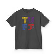 TUFJ Multi Color Repeat Kids Heavy Cotton™ Tee