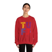 TUFJ Multicolor Repeat Unisex Sweatshirt