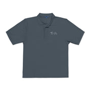 Tassel Up Cursive Unisex Polo Shirt (Embroidery)