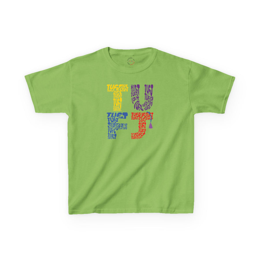 TUFJ Multi Color Repeat Kids Heavy Cotton™ Tee
