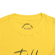 Tassel Up Cursive Toddler Short Sleeve Tee
