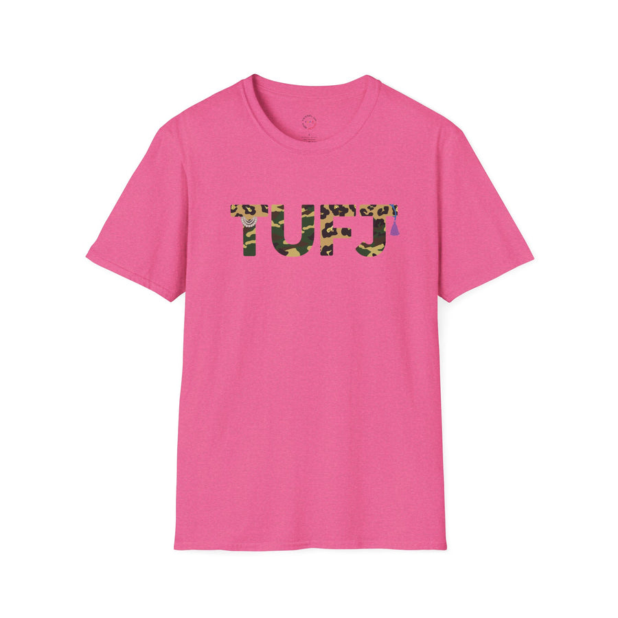 TUFJ Camo Leopard And Pearls Unisex Softstyle T-Shirt
