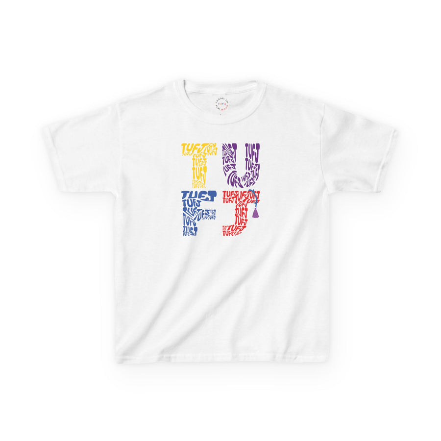 TUFJ Multi Color Repeat Kids Heavy Cotton™ Tee