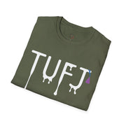 TUFJ White Print Drip Unisex Softstyle T-Shirt