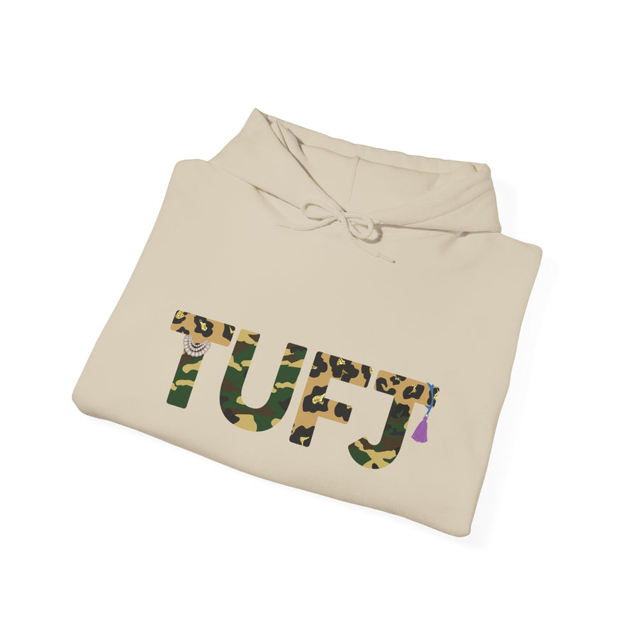 TUFJ  Camo Leopard And Pearls Unisex Hoodie