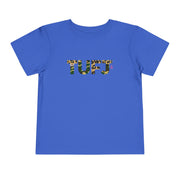 TUFJ Camo Leopard And Pearls Toddler Short Sleeve Tee