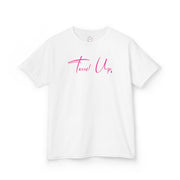 Tassel Up Pink Cursive Kids Heavy Cotton™ Tee
