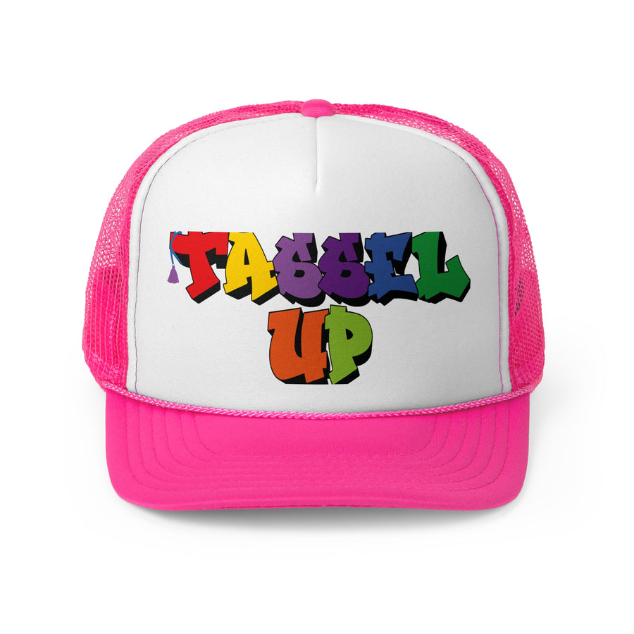 Tassel Up Graffiti Trucker Cap