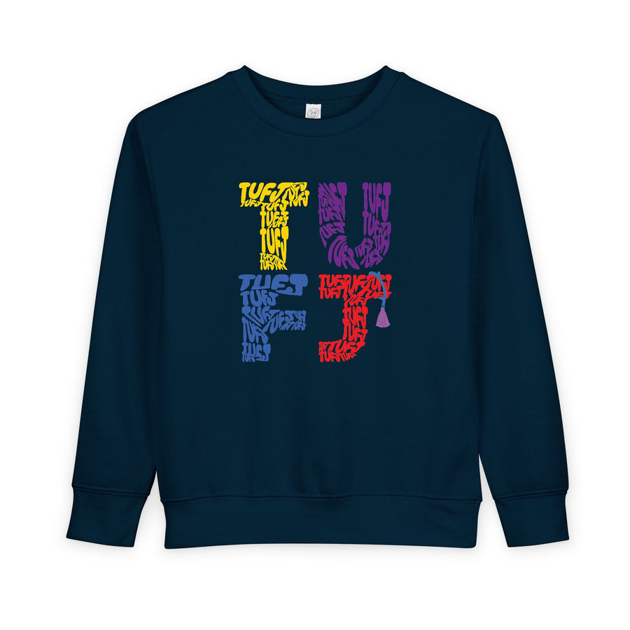 TUFJ Multicolor Repeat Toddler Sweatshirt
