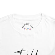 Tassel Up Cursive Toddler Short Sleeve Tee
