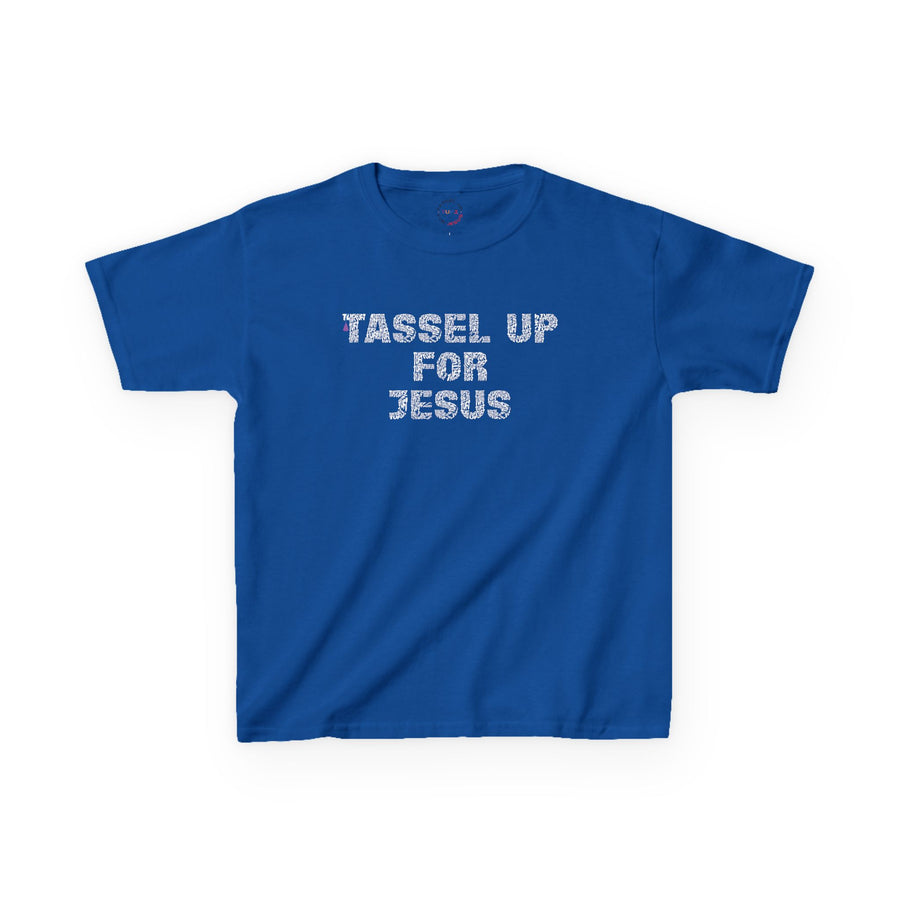 Tassel Up For Jesus Repeat Kids Heavy Cotton™ Tee