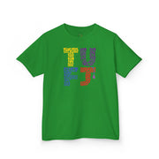 TUFJ Multi Color Repeat Kids Heavy Cotton™ Tee