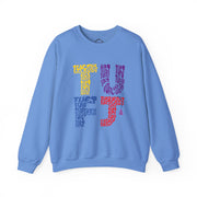 TUFJ Multicolor Repeat Unisex Sweatshirt