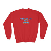 Tassel Up For Jesus Camo Youth Crewneck Sweatshirt