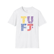 TUFJ Multi Color Repeat Unisex Softstyle T-Shirt