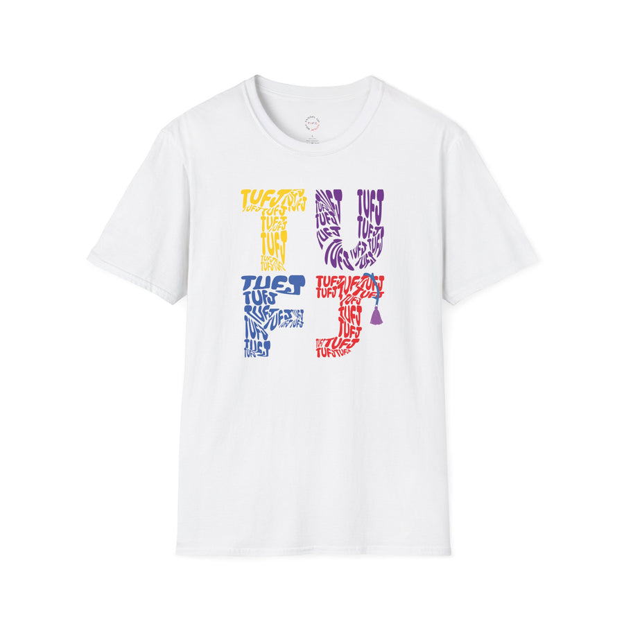 TUFJ Multi Color Repeat Unisex Softstyle T-Shirt