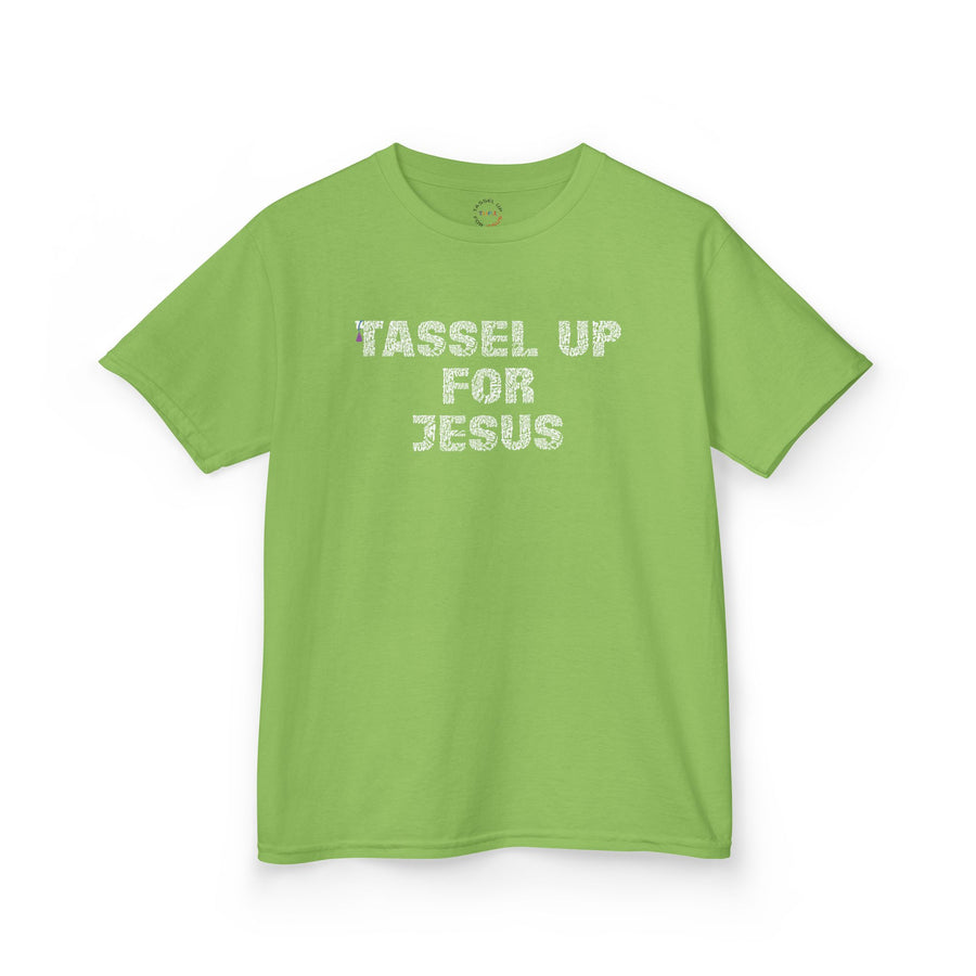 Tassel Up For Jesus Repeat Kids Heavy Cotton™ Tee