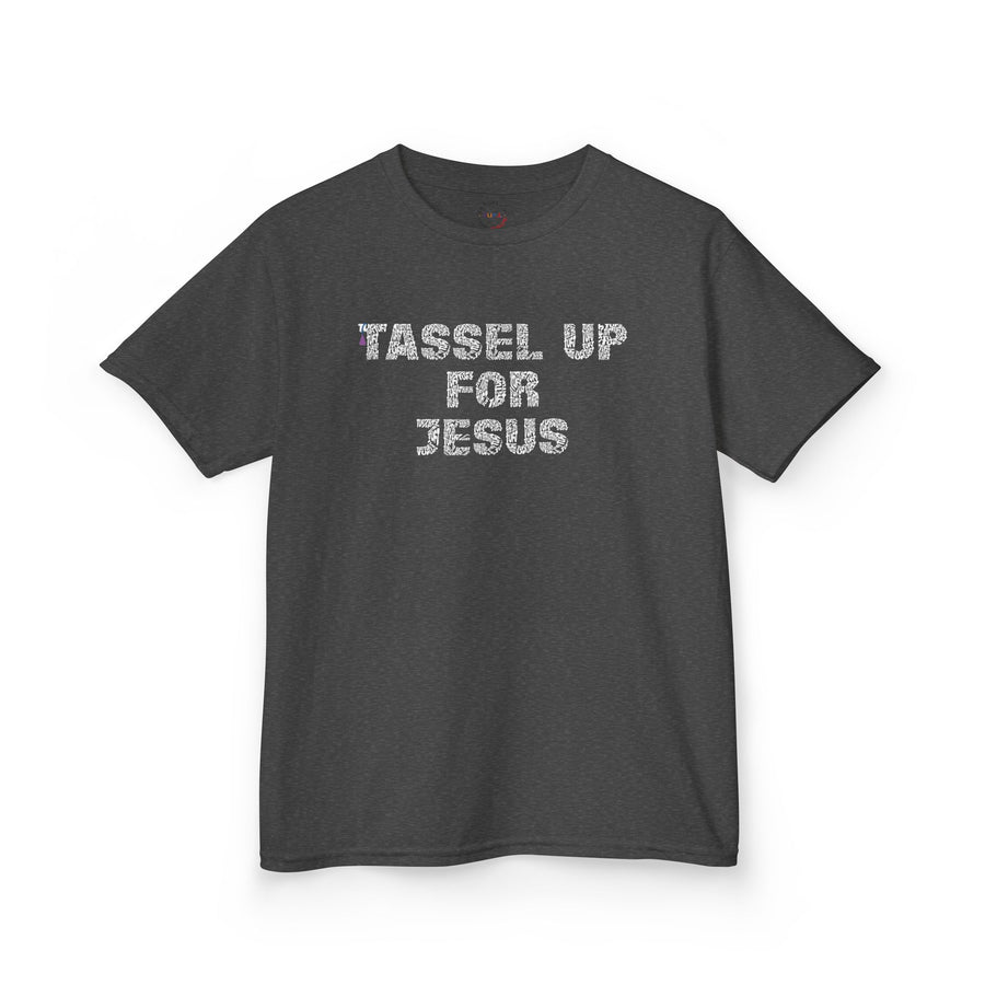 Tassel Up For Jesus Repeat Kids Heavy Cotton™ Tee