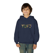 TUFJ Camo Leopard And Pearls Youth Heavy Blend Hoodie
