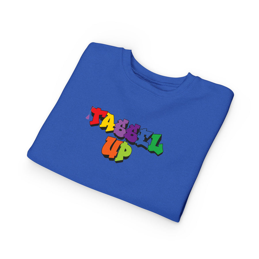 Tassel Up Graffiti Toddler Sweatshirt