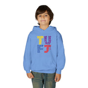 TUFJ Multicolor Repeat Youth Heavy Blend Hoodie