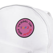 Pink Tassel Up For Jesus Logo Iron-On Patch