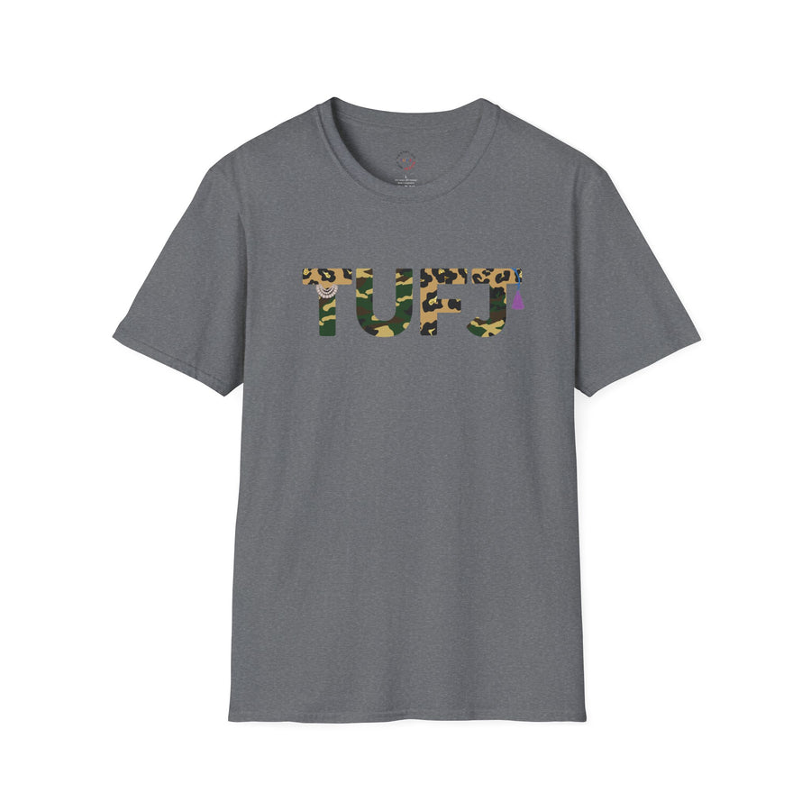 TUFJ Camo Leopard And Pearls Unisex Softstyle T-Shirt