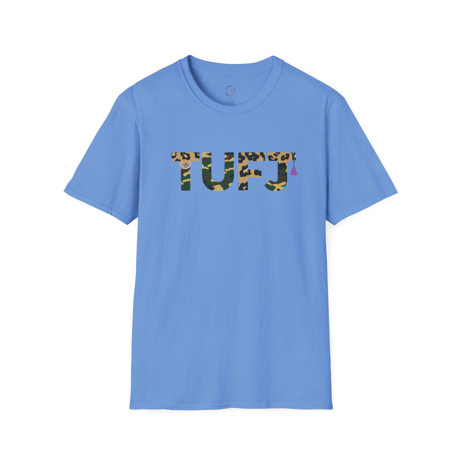 TUFJ Camo Leopard And Pearls Unisex Softstyle T-Shirt