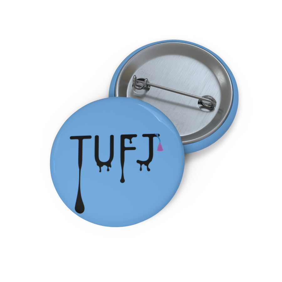 TUFJ Drip Blue Pin Buttons