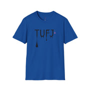 TUFJ Black Print Drip Unisex Softstyle T-Shirt